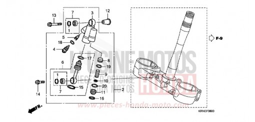 AMORTIS. DIRECTION CRF250RD de 2013